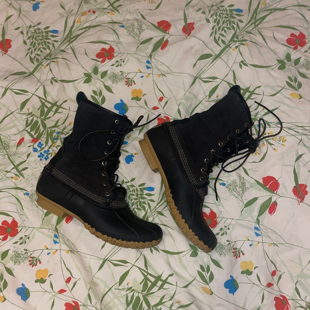 Black Maine Hunting boots LL bean